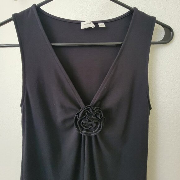 ARITZIA Wilfred GoodLux Bloom Top Black XS - Picture 5 of 9
